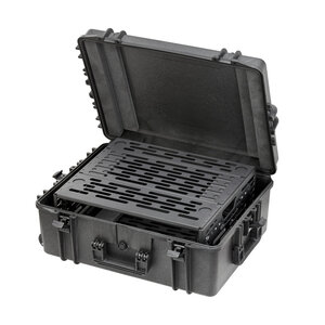 A-RACK2U-MAX620H250TR 19” shock mount rack case 2U