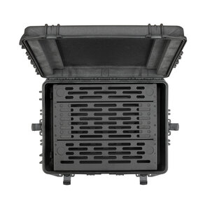 A-RACK4U-MAX620H250TR 19” shock mount rack case 4U with Telescopic Handle
