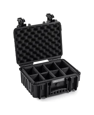 B&W Outdoor Case type 3000 (PP.117) - Black - Case Empty