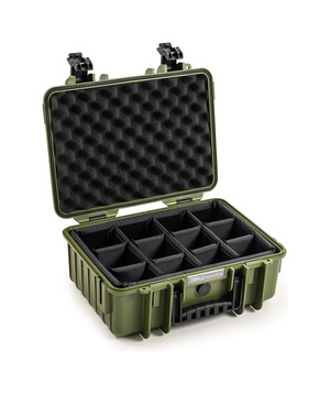 B&W Outdoor Case Type 500 (PP.23) - Bronze Green - Case Empty