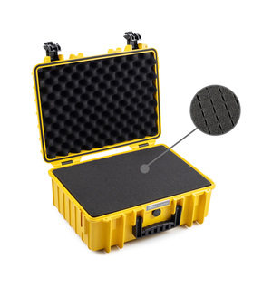 B&W Outdoor Case Type 5000 (PP.221): Yellow - Foam Graphic