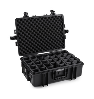 B&W Outdoor Case Type 6500 (PP.510) - Black - Case with Dividers
