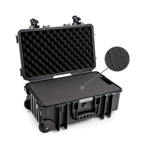 B&W Outdoor Case Type 6600 (PP.260) with Wheels: Black - Foam Graphic