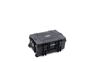 B&W Outdoor Case Type 6700 (PP.428) with Wheels: Black - Three-Quarter Front