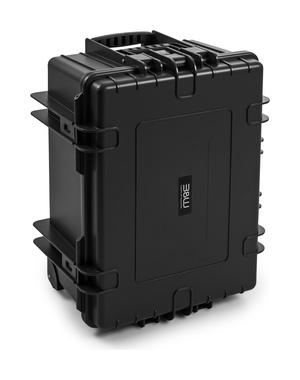 B&W Outdoor Case Type 6800 (PP.709) with Wheels: Black - Three-Quarter Front Upright