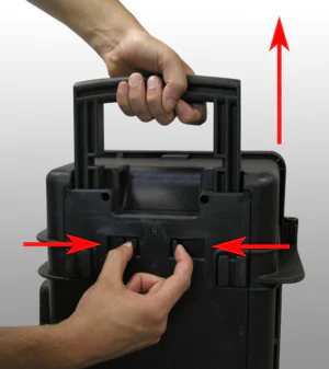 Explorer 5122 Waterproof Case With Wheels - Handle Clip