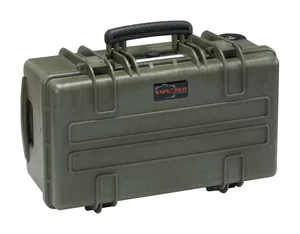 Explorer 5122 Waterproof Case With Wheels - Green Front