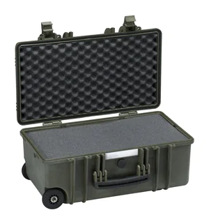 Explorer 5122 Waterproof Case With Wheels - Green with Foam