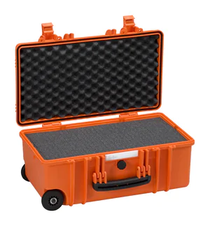 Explorer 5122 Waterproof Case With Wheels - Orange with Foam