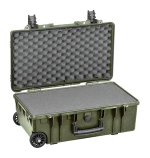 Explorer 5221Hl Case With Wheels - Olive Green with Foam