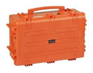 Explorer 7630 Waterproof Case With Wheels - Orange (Closed)