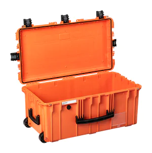 Explorer 7635Hl Waterproof Case With Wheels - Orange Empty