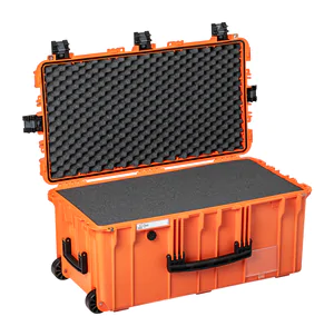 Explorer 7635Hl Waterproof Case With Wheels - Orange with Foam