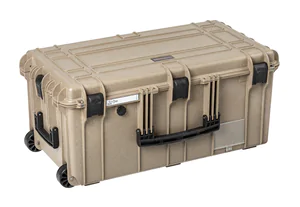 Explorer 7635Hl Waterproof Case With Wheels - Desert Tan Top-view