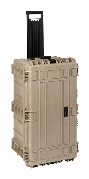 Explorer 7635Hl Waterproof Case With Wheels - Desert Tan Standing