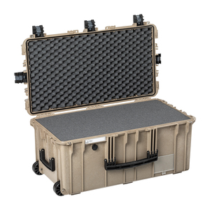 Explorer 7635Hl Waterproof Case With Wheels - Desert Tan with Foam