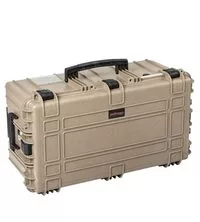 Explorer 7635Hl Waterproof Case With Wheels - Desert Tan Front