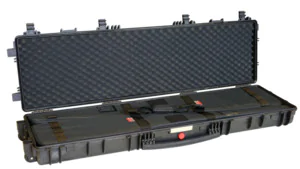 Explorer Red Gun Waterproof Case Red13513 With Wheels - with Two Gun bags