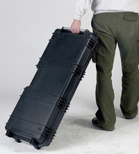Explorer GUNCASE being pulled on its wheels