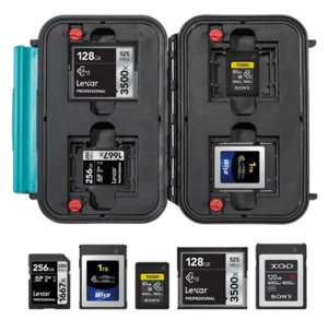 HPRC 1300 Waterproof Case - Memory Card Variations
