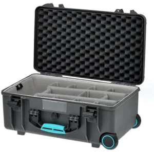 HPRC 2550W Waterproof Case With Wheels - Grey with Second Skin
