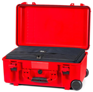 HPRC 2550W Waterproof Case With Wheels - Red Bag with Dividers