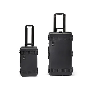 HPRC 2550W Case with Wheels - All Black - Case with Dividers and Lid Organiser
