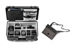 HPRC 2550W Case with Wheels - All Black - Case with Dividers and Lid Organiser
