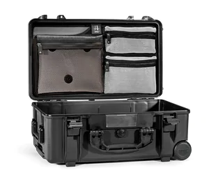 HPRC 2550W Case with Wheels - All Black - Case with Dividers and Lid Organiser