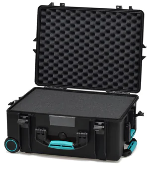HPRC 2600W Waterproof Case With Wheels - Black with Foam