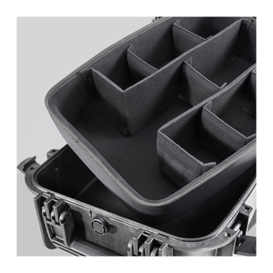 MAX485 Hard Waterproof Backpack Case - Inside View with Dividers