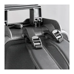MAX485 Hard Waterproof Backpack Case - Close-Up of Shoulder Straps