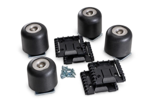 Peli 0500 & 0550 Pallet Riser Kit including rubber feet and fixings