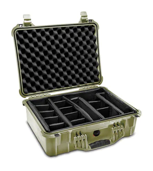 Peli 1520 Case With Dividers SPECIAL OFFER - Olive Drab