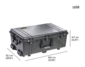 Peli 1650 Case With Dividers SPECIAL OFFER - with wheels