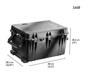 Peli 1660 Case With Dividers SPECIAL OFFER - with wheels