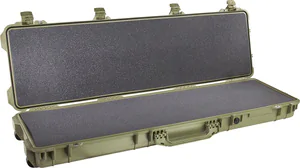 Peli 1750 Case - Olive Drab - Inside of the case with foam inside