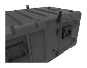 Peli 30 Inch Euro-V 7U EURO-V-7U-L Shock Rack Case with Wheels