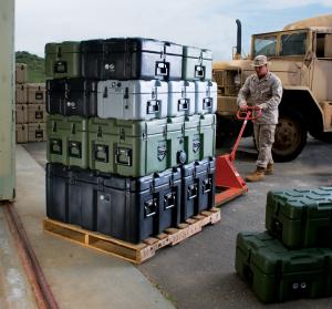 Peli ISP2 Rotomoulded Cases on a Europallet