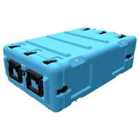 Peli Min Mac Rack 4U Shock Rack MR4U-40/610/100 with Wheels