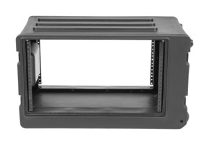 SKB 1SKB-R6SW 6U rSeries Shallow Rolling Rack Case with Wheels