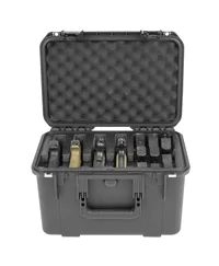 Inside of the SKB 3I-1610-10B-M Five Handgun Case