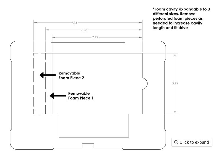 Turtle 07-510002 LaCie 1big or d2 Waterproof Case - 1 Capacity