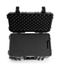 B&W Outdoor Case Type 6600 (PP.260) with Wheels: Black - Top View Open Foam