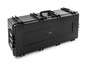 B&W Outdoor Case Type 7300 (PP.1450) with Wheels: Black - Three-Quarter On Side