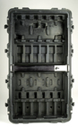 Peli 1780HL Rifle Case - Top-down Inside view with rigid polyethylene rifle tray
