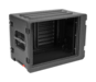 SKB 1SKB-R8SW 8U rSeries Shallow Rolling Rack Case with Wheels