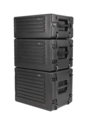 SKB 1SKB-R8SW 8U rSeries Shallow Rolling Rack Case with Wheels