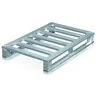 Zarges 45174 Aluminium flat pallet with skids and corner feet 1.200 mm  800 mm  150 mm