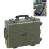 Explorer 5823 Waterproof Case With Wheels - Olive Green Front